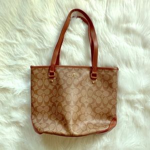 Brown Coach shoulder Bag